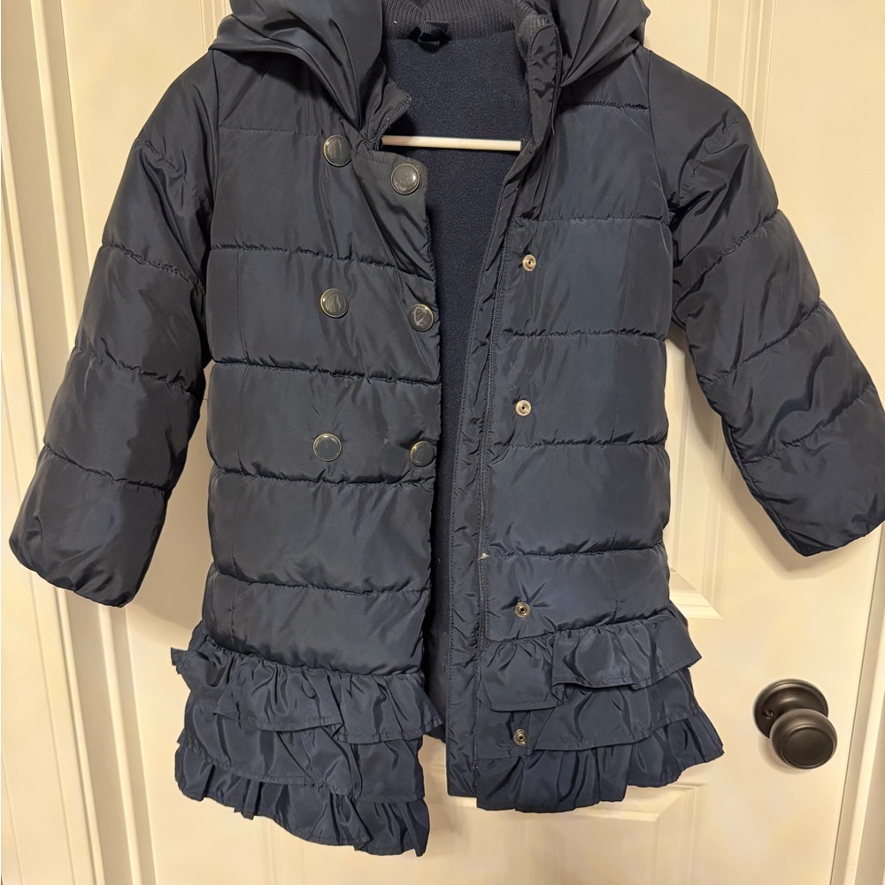 GAP metallic Navy Puffer Jacket for Kids